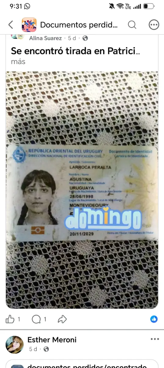 Agustina larroca peralta
