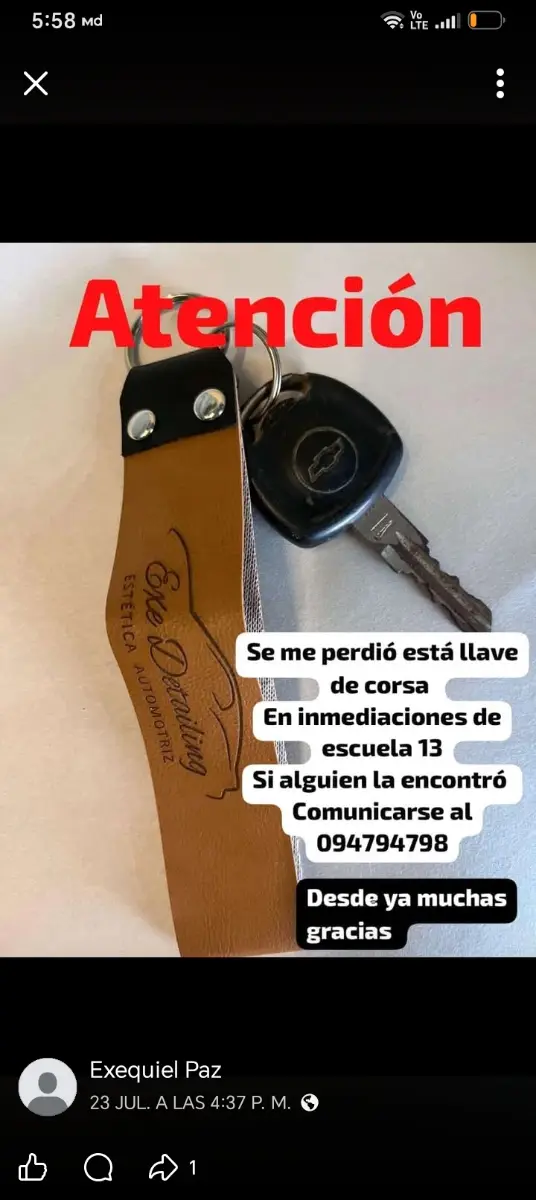 Llaves moto